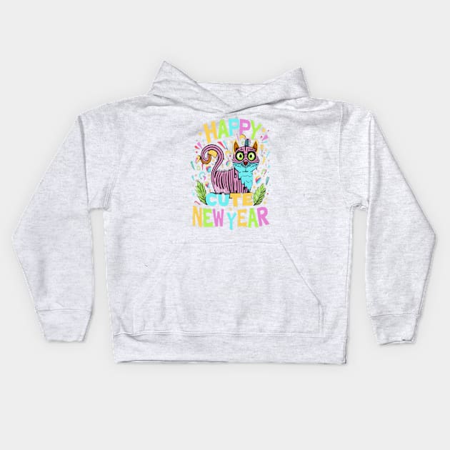 happy new year--2024--cut Kids Hoodie by your best store